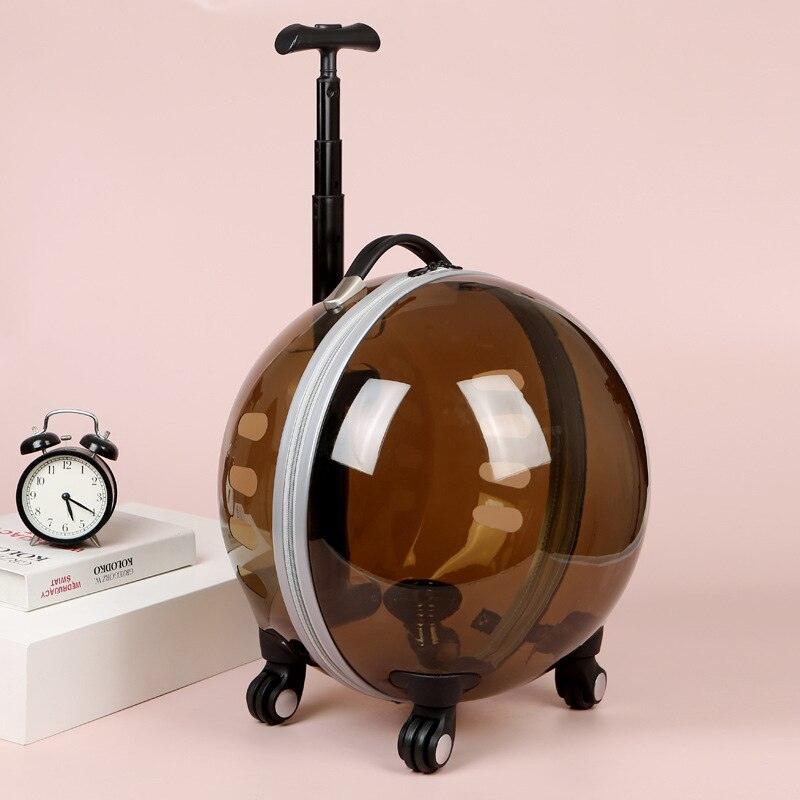 Bubble Trolley Transparent Case Traveling Handbag Carrier - Image 8