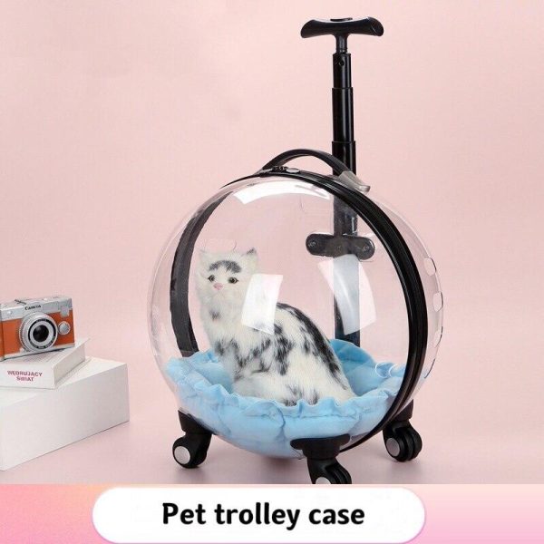 Bubble Trolley Transparent Case Traveling Handbag Carrier - Image 9