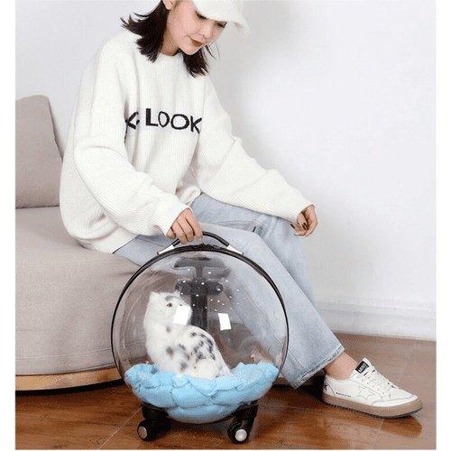 Bubble Trolley Transparent Case Traveling Handbag Carrier - Image 12