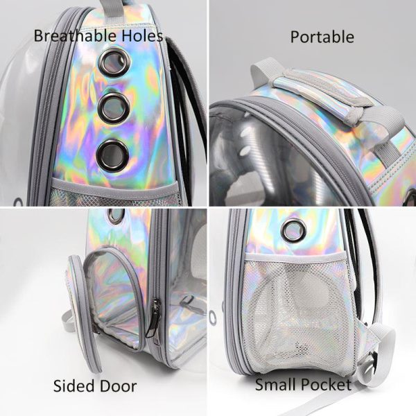 Astronaut Bubble Transparent Travel Backpack Cat Carrier - Image 3
