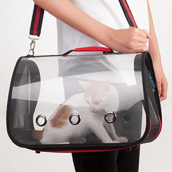 Transparent Lightweight Tote Shoulder Bag Pet Carrier
