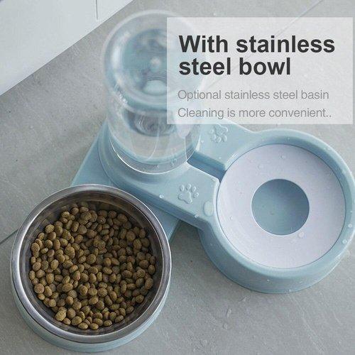 Double Bowl Pet Feeder