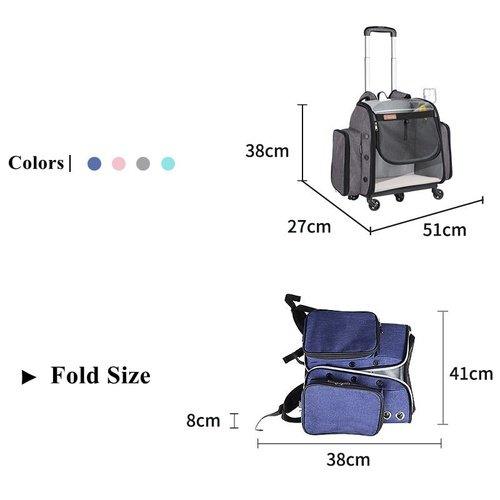 Foldable Transparent Breathable Traveling Cat Carrier With Water Supply - Image 4