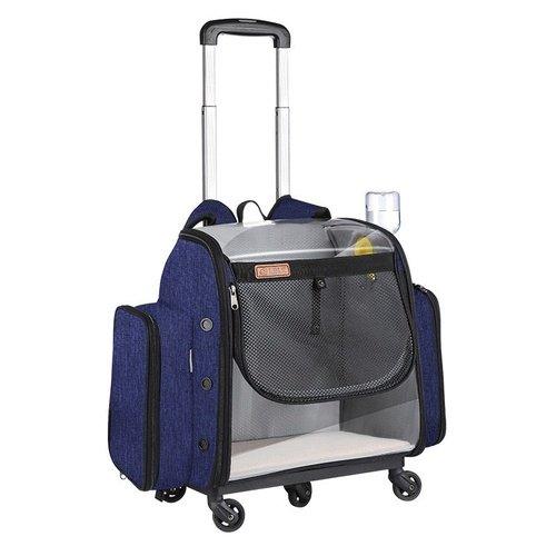 Foldable Transparent Breathable Traveling Cat Carrier With Water Supply - Image 9