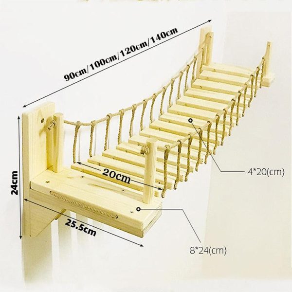 Rope Bridge Climbing Frames For Cats - Image 4