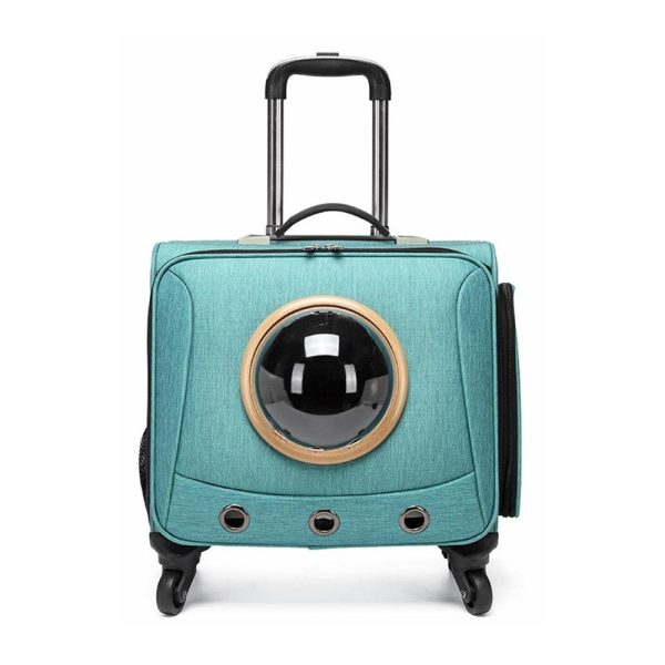 Pet Traveling Carrier Trolley Case With Space Capsule - Image 14