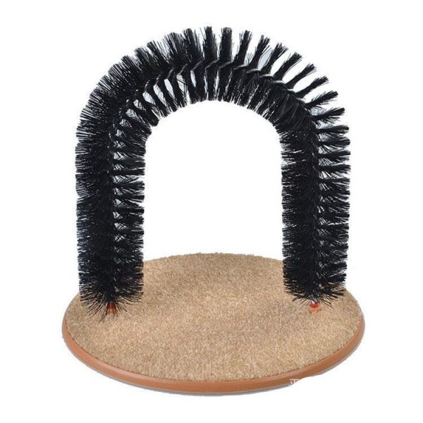 Cat Self Groomer Arch Round Fleece Base Toy - Image 4