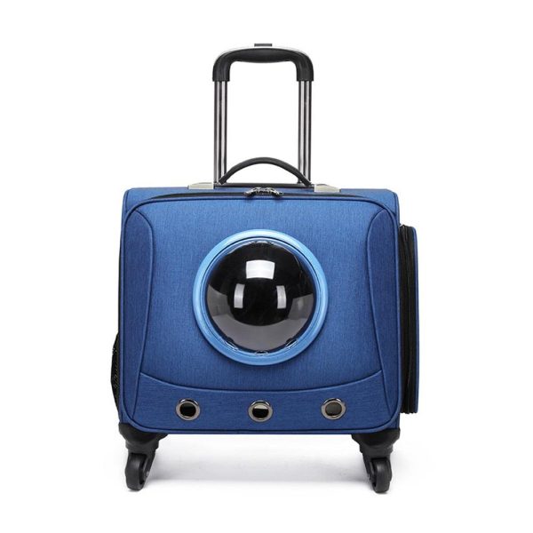 Pet Traveling Carrier Trolley Case With Space Capsule - Image 15
