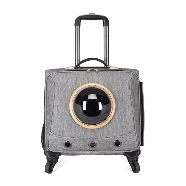 Pet Traveling Carrier Trolley Case With Space Capsule - Image 10