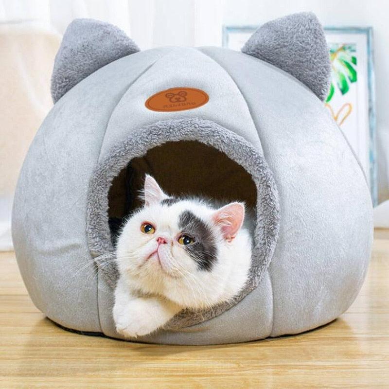 Indoor Cat Bed House With Mattress