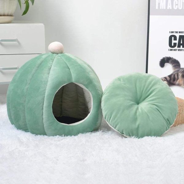 Pet House Bed Comfort Winter Kitten House - Image 2