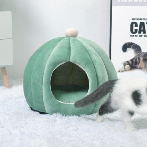 Pet House Bed Comfort Winter Kitten House - Image 7