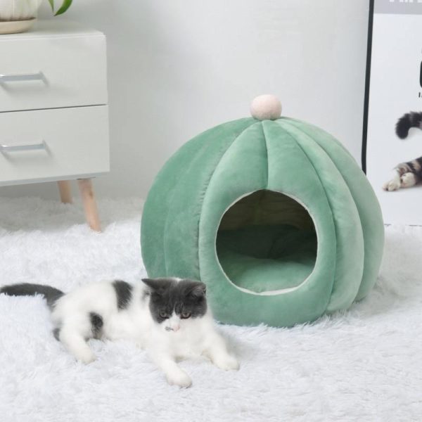 Pet House Bed Comfort Winter Kitten House - Image 6