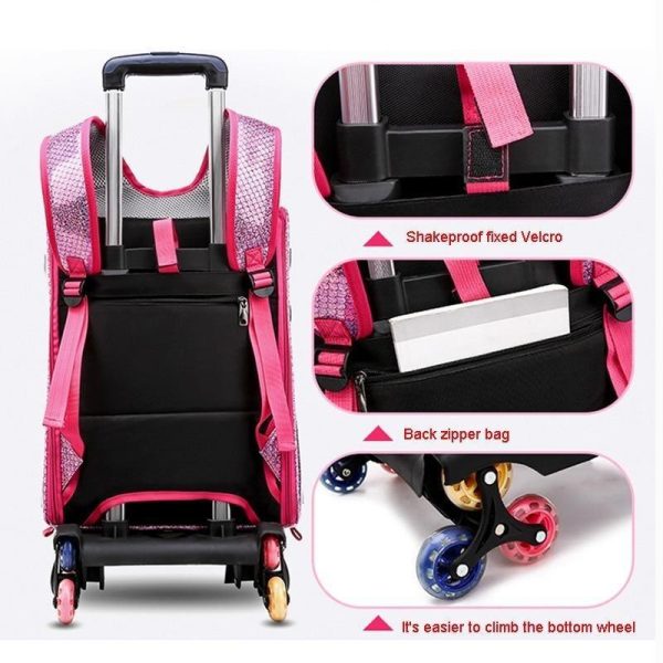 2-1 Portable Transparent Trolley Backpack Cat Carrier - Image 8