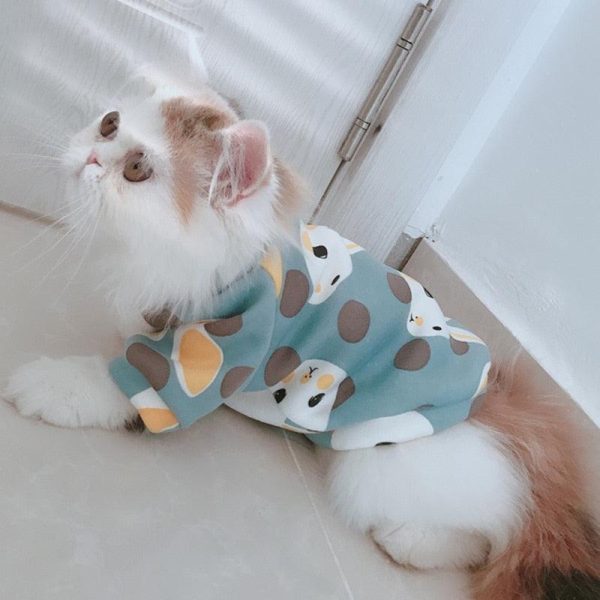 Rabbit Print Pet Cat Costume - Image 4