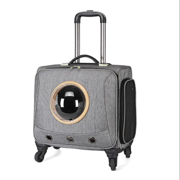 Pet Traveling Carrier Trolley Case With Space Capsule - Image 12