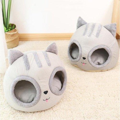 Semi-Enclosed Portable Cat Bed Nest