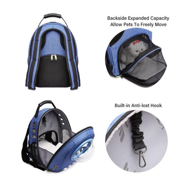 Cats Traveling Backpack Space Capsule Handbag Carrier - Image 3