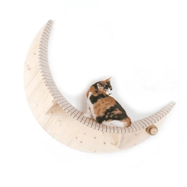 Wall Mounted Solid Wood Cat Jumping Platform