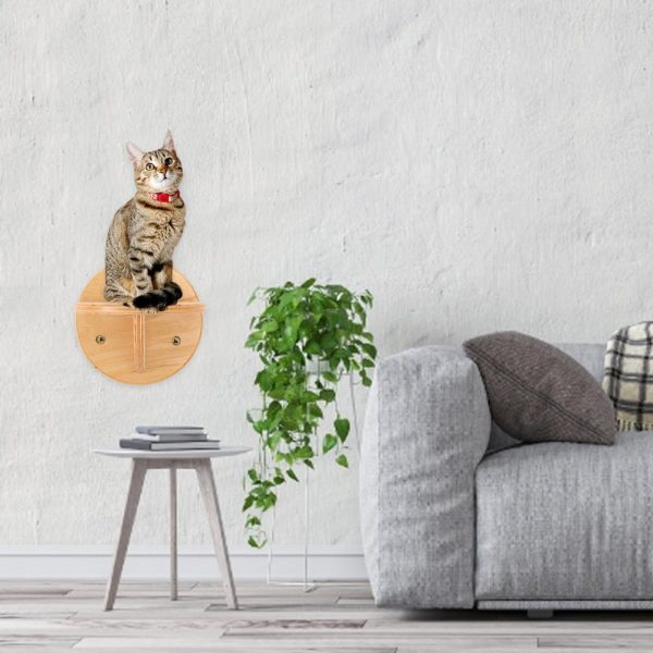 Wooden Cat Climbing Wall Steps - Image 3