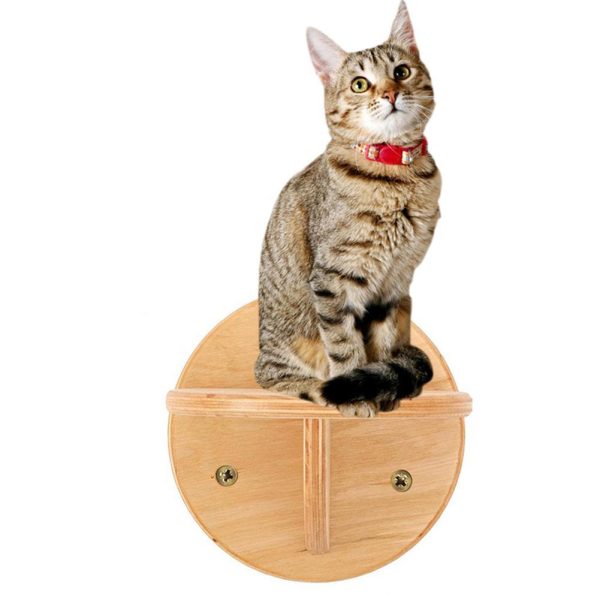 Wooden Cat Climbing Wall Steps - Image 2